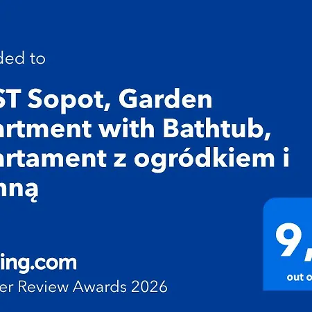 דירה Nest Sopot, Garden With Bathtub, Z Ogrodkiem I Wanna *